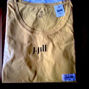 J-Jill Everyday Tee lemon meringue color. Brand new in package with tags